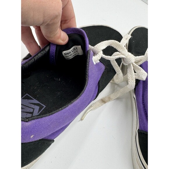 Men’s Vans Off The Wall size M7.5/W9 Purple Black Lace Up Skate Shoes Sneaker - Picture 8 of 10